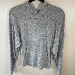 GLKA Grey Heathered Knitted Hoodie